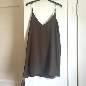 Large olive camisole